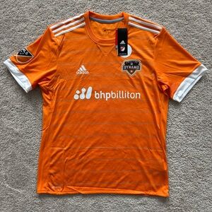 MLS Houston Dynamo 2016 Adidas Soccer Jersey Men Sz Large NEW